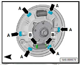 Volkswagen ID.4. Removing and installing brake shoes