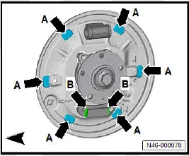 Volkswagen ID.4. Removing and installing brake shoes