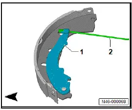 Volkswagen ID.4. Removing and installing brake shoes