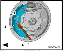Volkswagen ID.4. Removing and installing brake shoes
