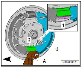 Volkswagen ID.4. Removing and installing brake shoes
