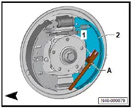Volkswagen ID.4. Removing and installing brake shoes