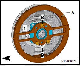 Volkswagen ID.4. Removing and installing brake shoes