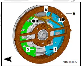 Volkswagen ID.4. Removing and installing brake shoes