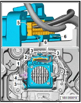 Volkswagen ID.4. Removing and installing bulb for VARILIS headlight [L207]/[L208] 