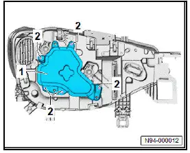 Volkswagen ID.4. Removing and installing bulb for VARILIS headlight [L207]/[L208] 