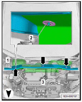 Volkswagen ID.4. Removing and installing bulkhead