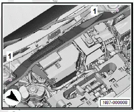 Volkswagen ID.4. Removing and installing bulkhead