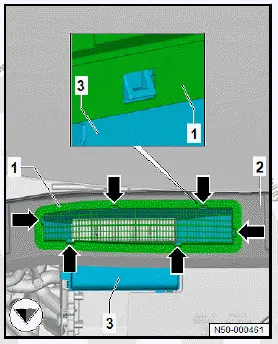 Volkswagen ID.4. Removing and installing bulkhead