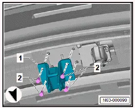 Volkswagen ID.4. Removing and installing bumper cover 