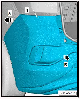 Volkswagen ID.4. Removing and installing bumper cover 