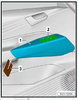 Volkswagen ID.4. Removing and installing button trim