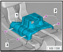 Volkswagen ID.4. Removing and installing centre console bracket