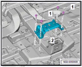Volkswagen ID.4. Removing and installing centre console bracket