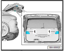 Volkswagen ID.4. Removing and installing centre rear tail light cluster [MX13]