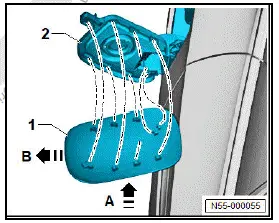 Volkswagen ID.4. Removing and installing charging flap 