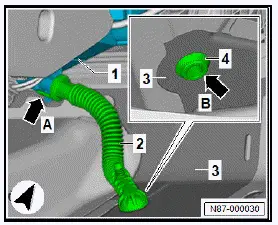 Volkswagen ID.4. Checking condensation drain