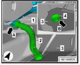 Volkswagen ID.4. Checking condensation drain