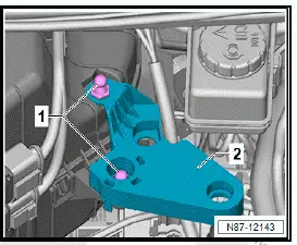 Volkswagen ID.4. Removing and installing air intake box of heater and air conditioning unit