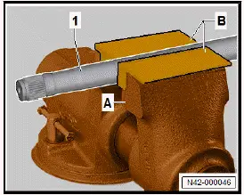 Volkswagen ID.4. Removing and installing inner triple roller joint, drive shaft removed