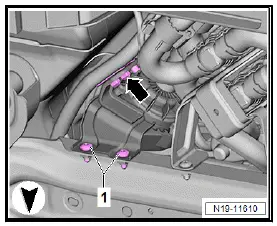 Volkswagen ID.4. Removing and installing coolant pump for low-temperature circuit [V468] 