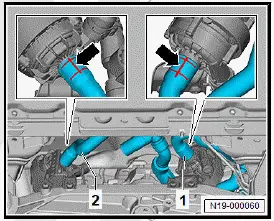Volkswagen ID.4. Removing and installing coolant pump for low-temperature circuit [V468] 