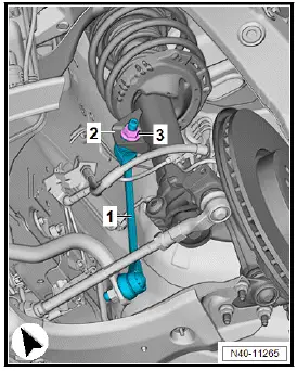 Volkswagen ID.4. Removing and installing coupling rod