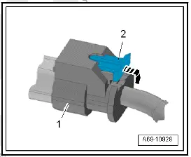 Volkswagen ID.4. Removing and installing crash sensor for front airbag [G283]/[G284] 