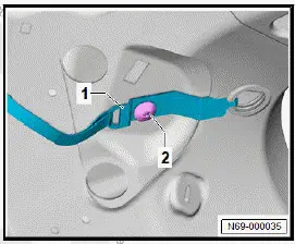 Volkswagen ID.4. Removing and installing curtain airbag with igniter