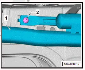 Volkswagen ID.4. Removing and installing curtain airbag with igniter