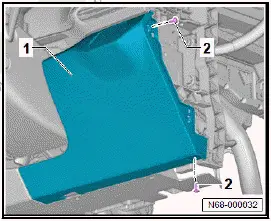 Volkswagen ID.4. Removing and installing dash panel cover on driver side, right-hand drive vehicles