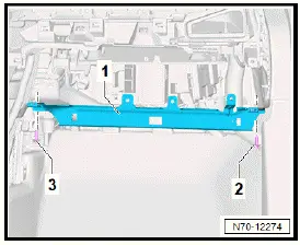Volkswagen ID.4. Removing and installing dash panel cross member 