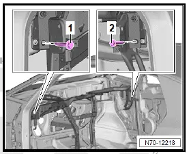 Volkswagen ID.4. Removing and installing dash panel cross member 