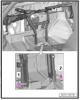 Volkswagen ID.4. Removing and installing dash panel cross member 