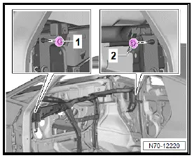 Volkswagen ID.4. Removing and installing dash panel cross member 