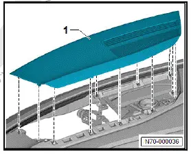Volkswagen ID.4. Removing and installing loudspeaker trim