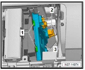 Volkswagen ID.4. Removing and installing data bus diagnostic interface [J533] 