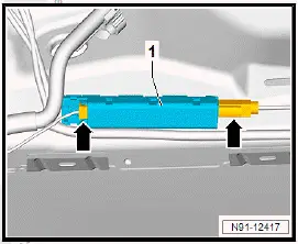 Volkswagen ID.4. Removing and installing aerial module 