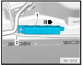 Volkswagen ID.4. Removing and installing aerial module 