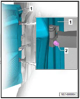 Volkswagen ID.4. Removing and installing door 