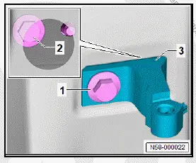 Volkswagen ID.4. Lower section of lower door hinge