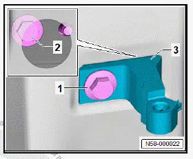 Volkswagen ID.4. Lower section of lower door hinge