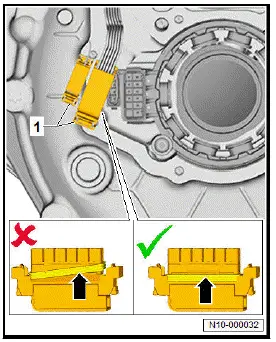 Volkswagen ID.4. Removing and installing drive motor rotor position sender, front