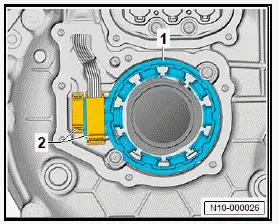 Volkswagen ID.4. Removing and installing drive motor rotor position sender, front
