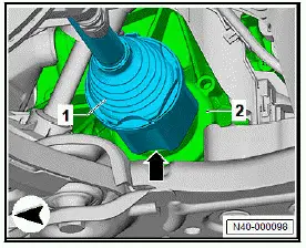 Volkswagen ID.4. Removing and installing drive shaft