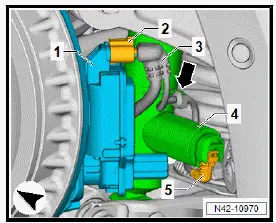 Volkswagen ID.4. Removing and installing drive shaft