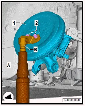 Volkswagen ID.4. Removing and installing drive shaft