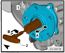 Volkswagen ID.4. Removing and installing drive shaft