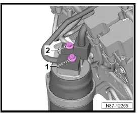 Volkswagen ID.4. Removing and installing dryer in receiver
