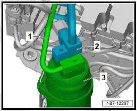 Volkswagen ID.4. Removing and installing dryer in receiver